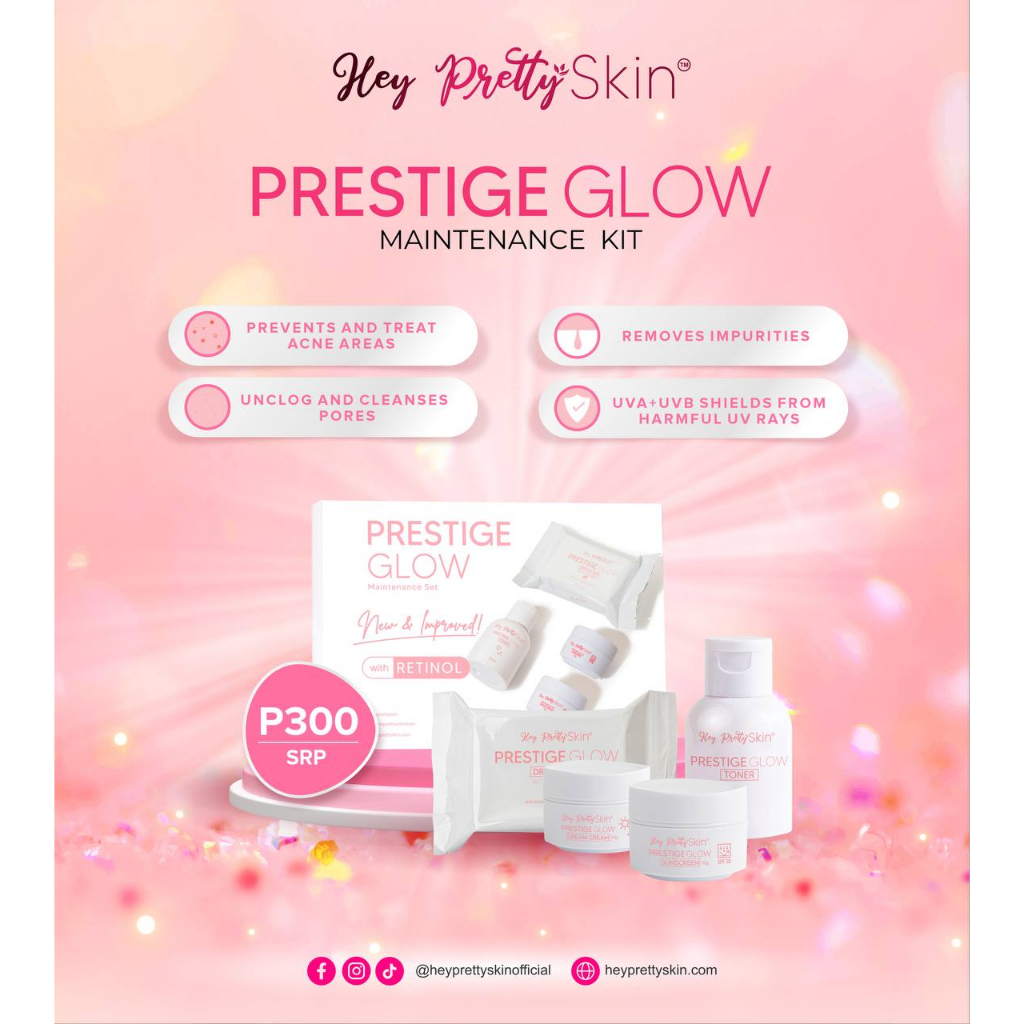 Hey Pretty Skin Prestige Glow Maintenance Set | Shopee Philippines