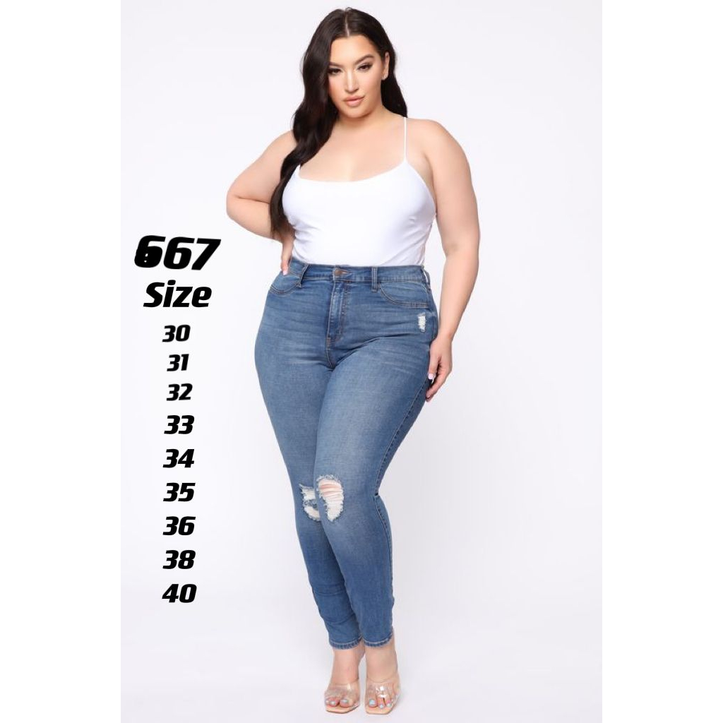 Plus Size Jeans Pant 40 Size Men's Stretch Jeans Plus Size Denim