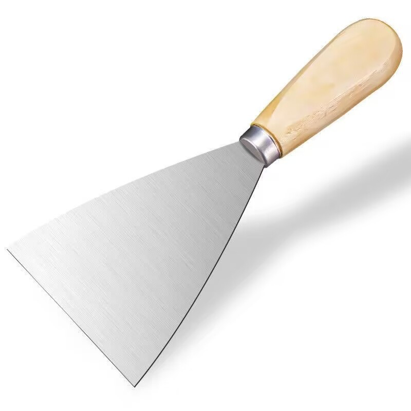 Wood Handle Putty Knife Caulking Small Blade Knife Plaster Batch