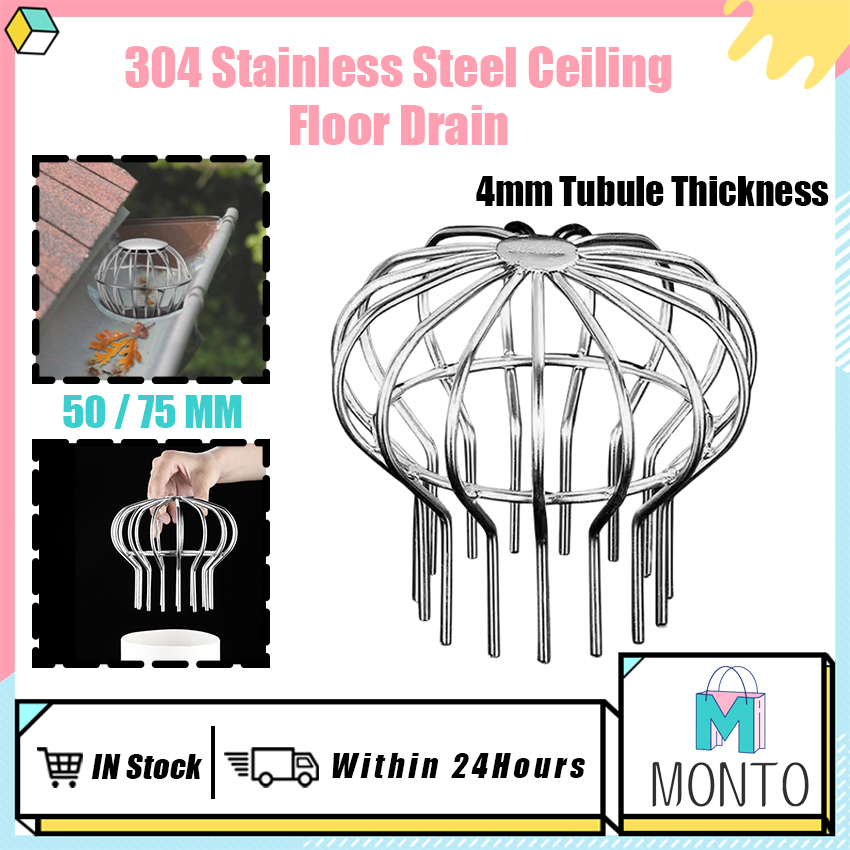 50/70mm SUS304 Stainless Roof Gutter Strainer Downspout Cover Roof