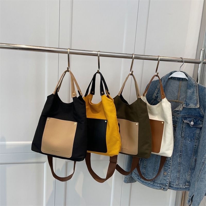 YQY Korean casual canvas tote bag handbag for women | Shopee Philippines