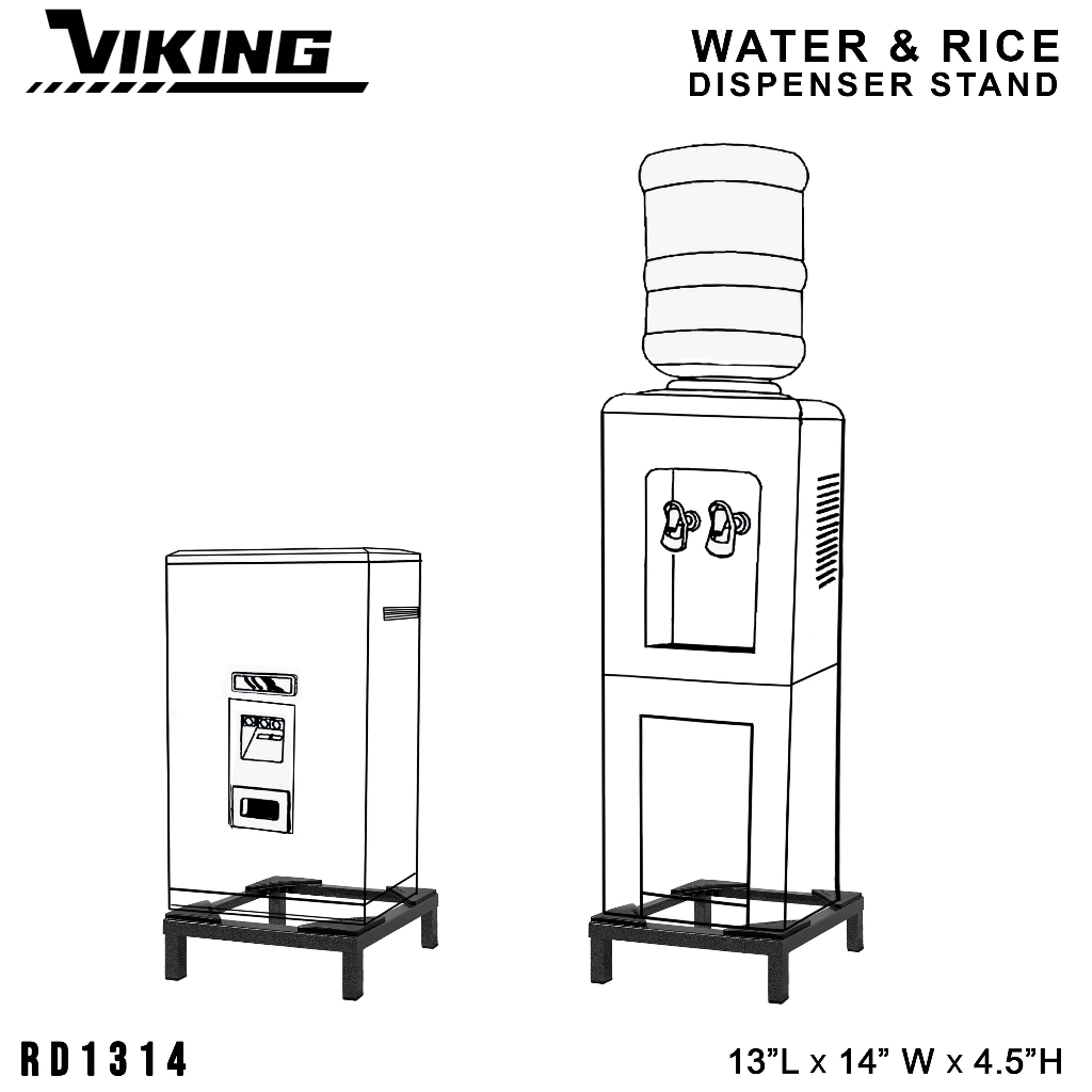 VIKING Water and Rice Dispenser Stand Heavy Duty 13x14x4.5" Shopee