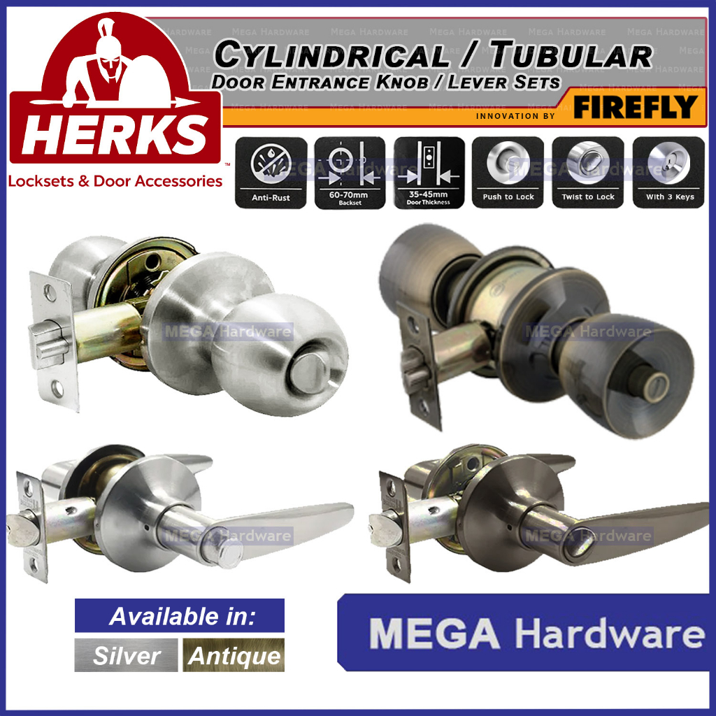 FIREFLY HERKS Door Knob / Lever Type Lockset (TWIST OR PUSH BUTTON