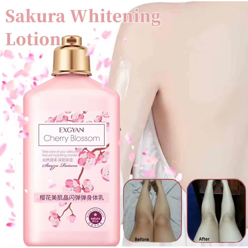 260ML Japan Cherry blossom Whitening Body Lotion Sakura Scent Moisturizing Whitening Lotion