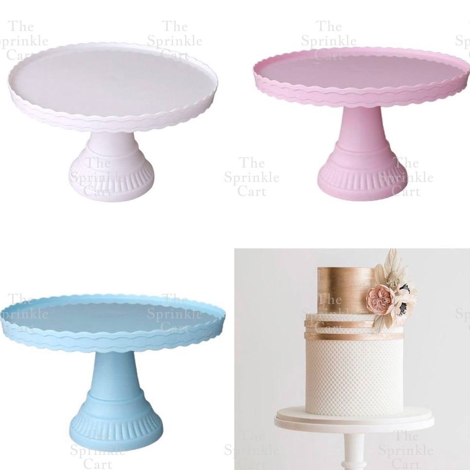 HighLeg Plastic Cake Stand Round Dessert Tray Holder For Party Display