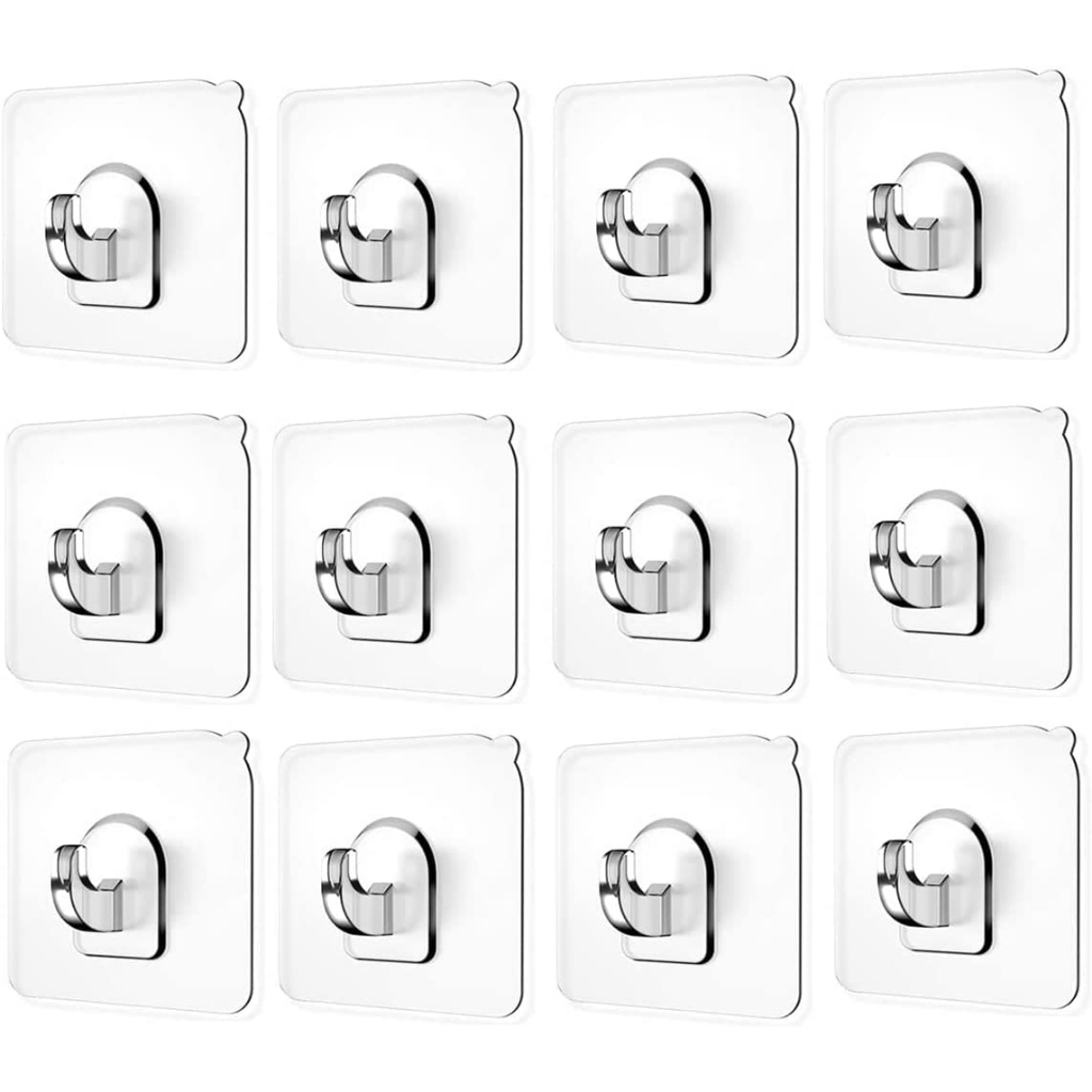 Transparent SelfAdhesive Wall Hooks Nail Free Wall Picture Hooks