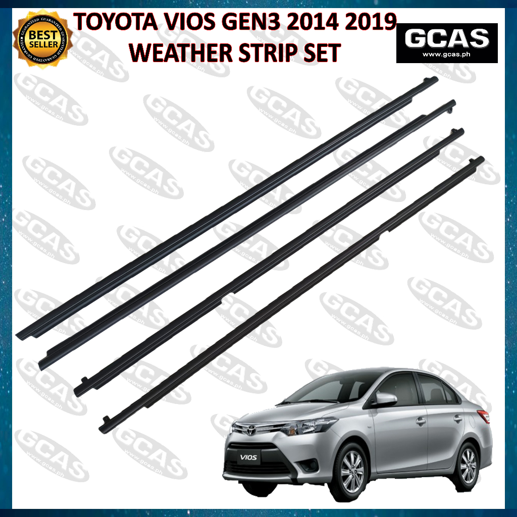 Gen 3 Vios 14-19 Window Molding Weather Strip (Set or Per Piece ...
