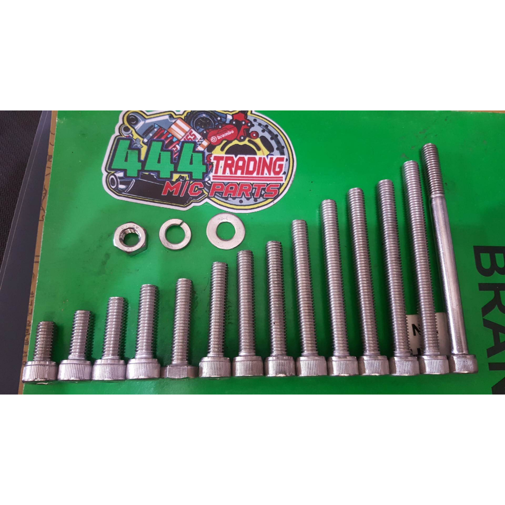 M8 8mm Allen Bolt Bolt Stainless Steel PER PIECE(Fine thread) 444