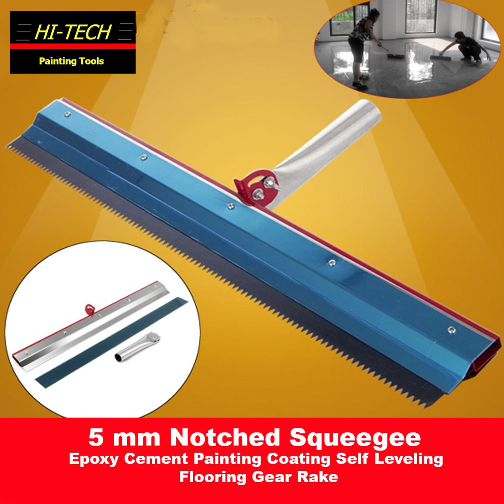 5mm Notched Squeegee Epoxy Cement Painting Coating Self Leveling