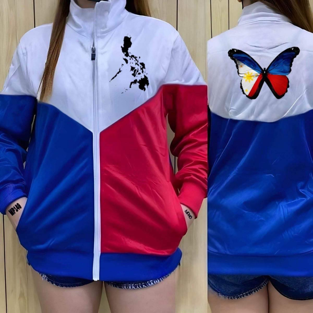 Pilipinas Jacket for Men and Women with zipper Tatak Pinoy | Shopee ...