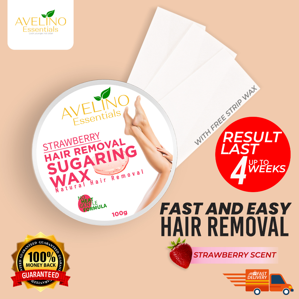 STRAWBERRY SUGARING WAX HAIR REMOVAL WAX 100g ( Hair Wax Removal & Wax