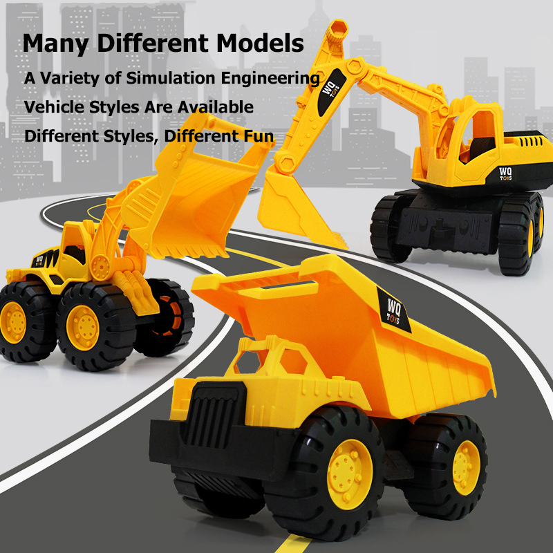 Dump Truck Toy Engineering Car Play Vehicles Bulldozer Excavator Mixer  Truck Toys for Kids