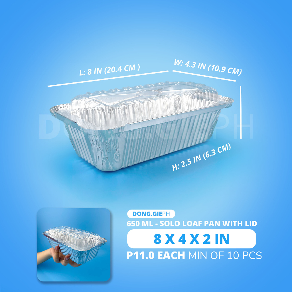 10 PCS x x in Solo Loaf Pan Aluminum Foil Trays with
