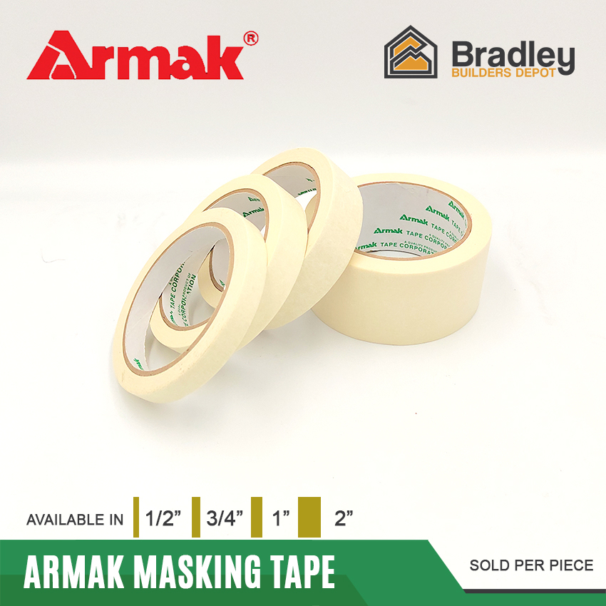 Armak Masking Tape (1/2, 3/4, 1, 2) | Shopee Philippines