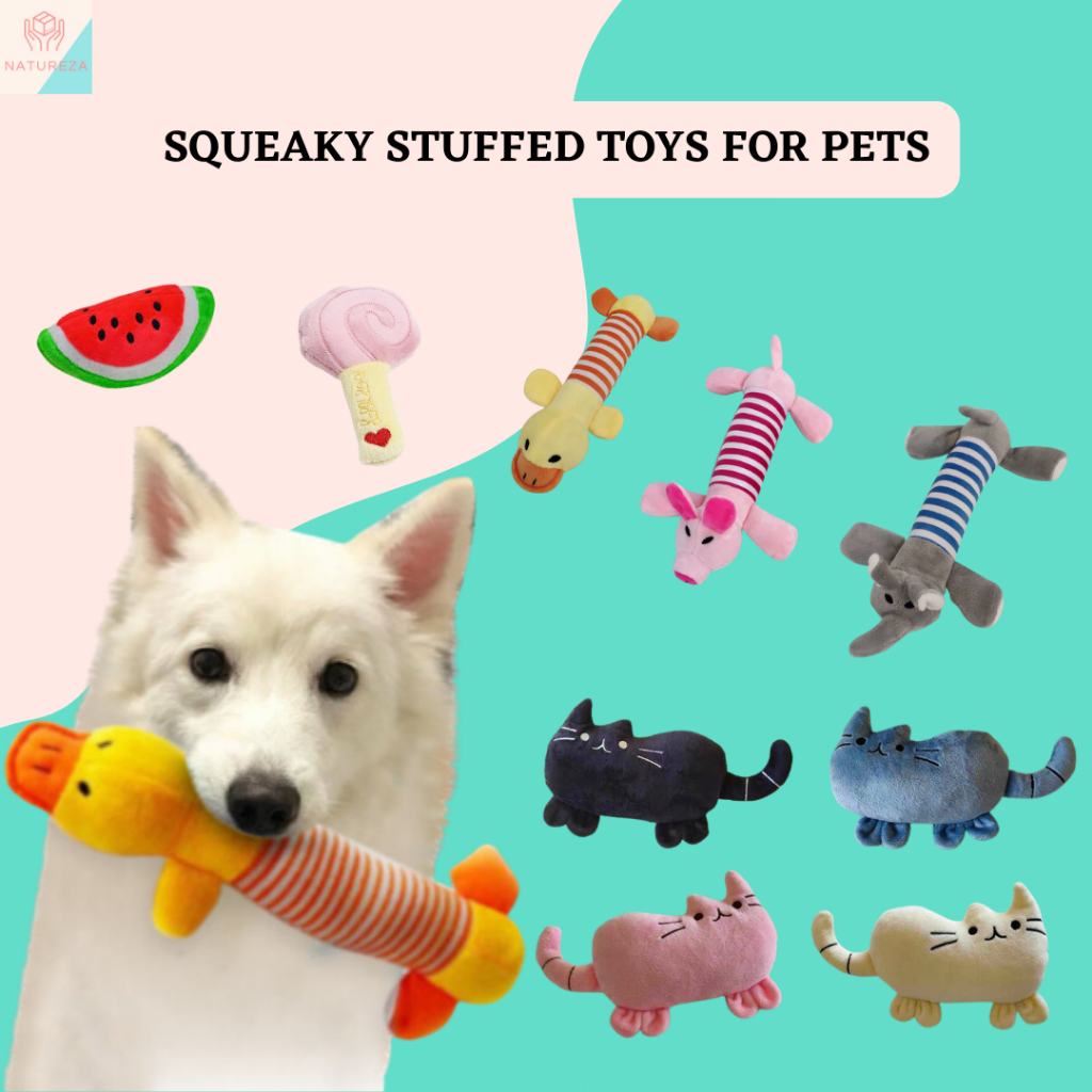 Pet Puppy Stuffed Squeaker Squeaky Plush Sound Chew Toys Shopee