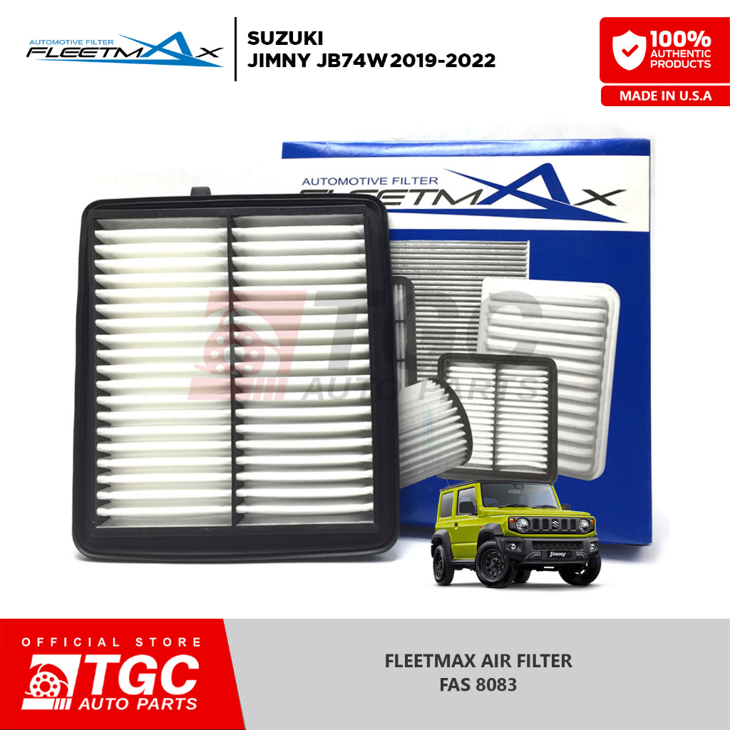 Fleetmax Air Filter / Air Cleaner SUZUKI JIMNY JB74W 2019-2022 FAS8083 ...