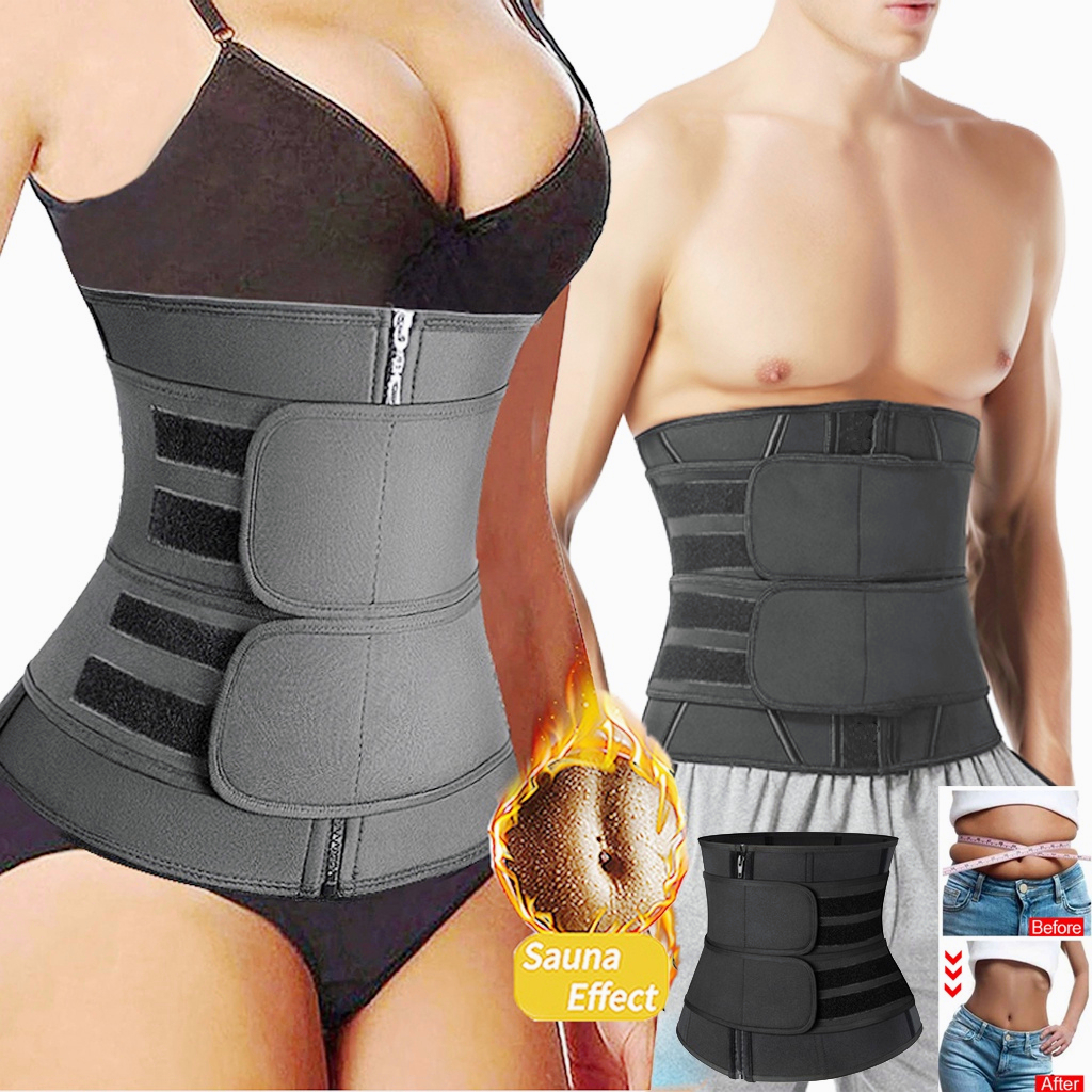 Slimming Belt For Waist Trainer Plus Size Tummy Control Sweat Belt Fat Burning Girdle Body Shaper Shopee Philippines