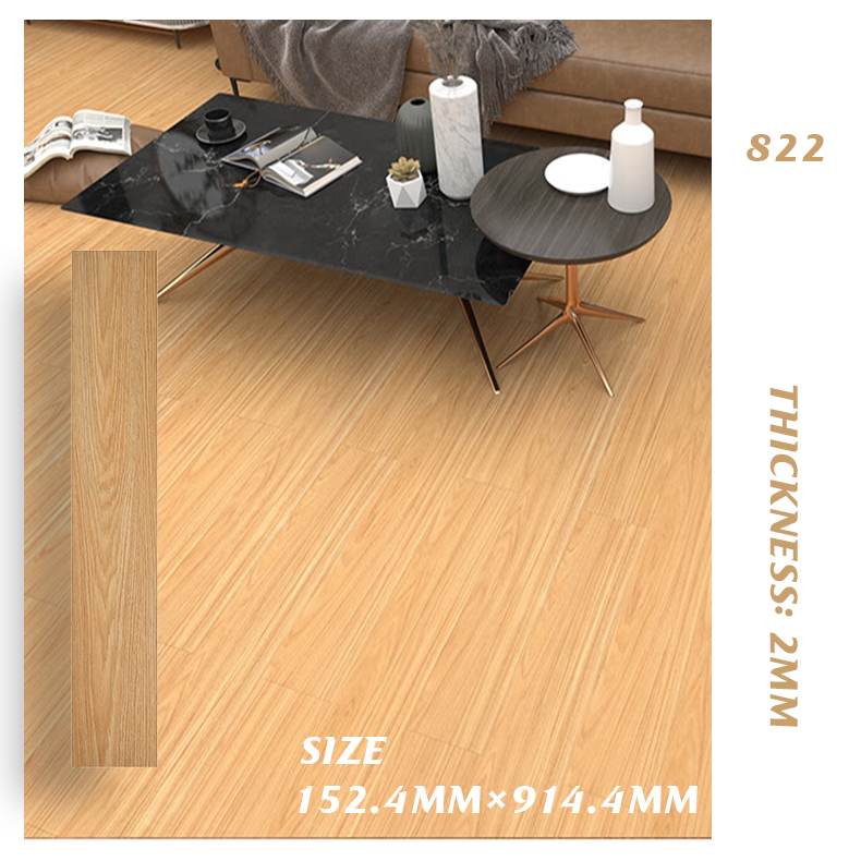 3D vinyl Wood Grain Floor Stickers 91x15cm Modern Style PVC vinyl tiles ...