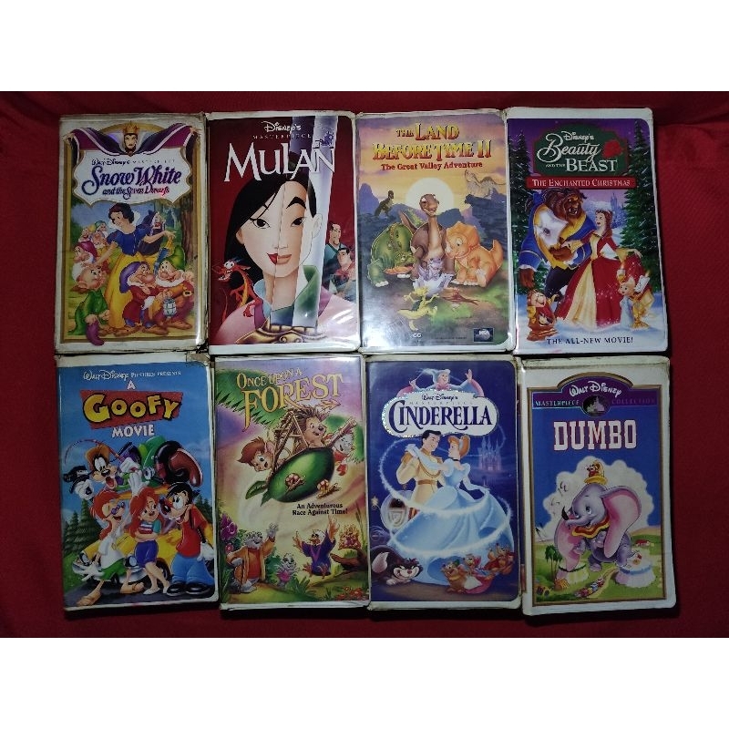 Vintage Original VHS Tapes Assorted cartoons | Shopee Philippines