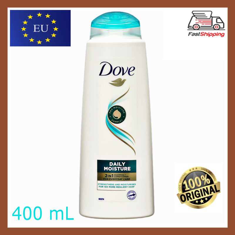 Dove 2 IN 1 Daily Moisture Shampoo & Conditioner (400mL) Shopee