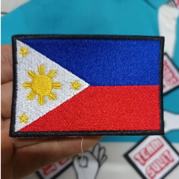 Philippine flag pinas bandera philippines patch embroidery 3inches x