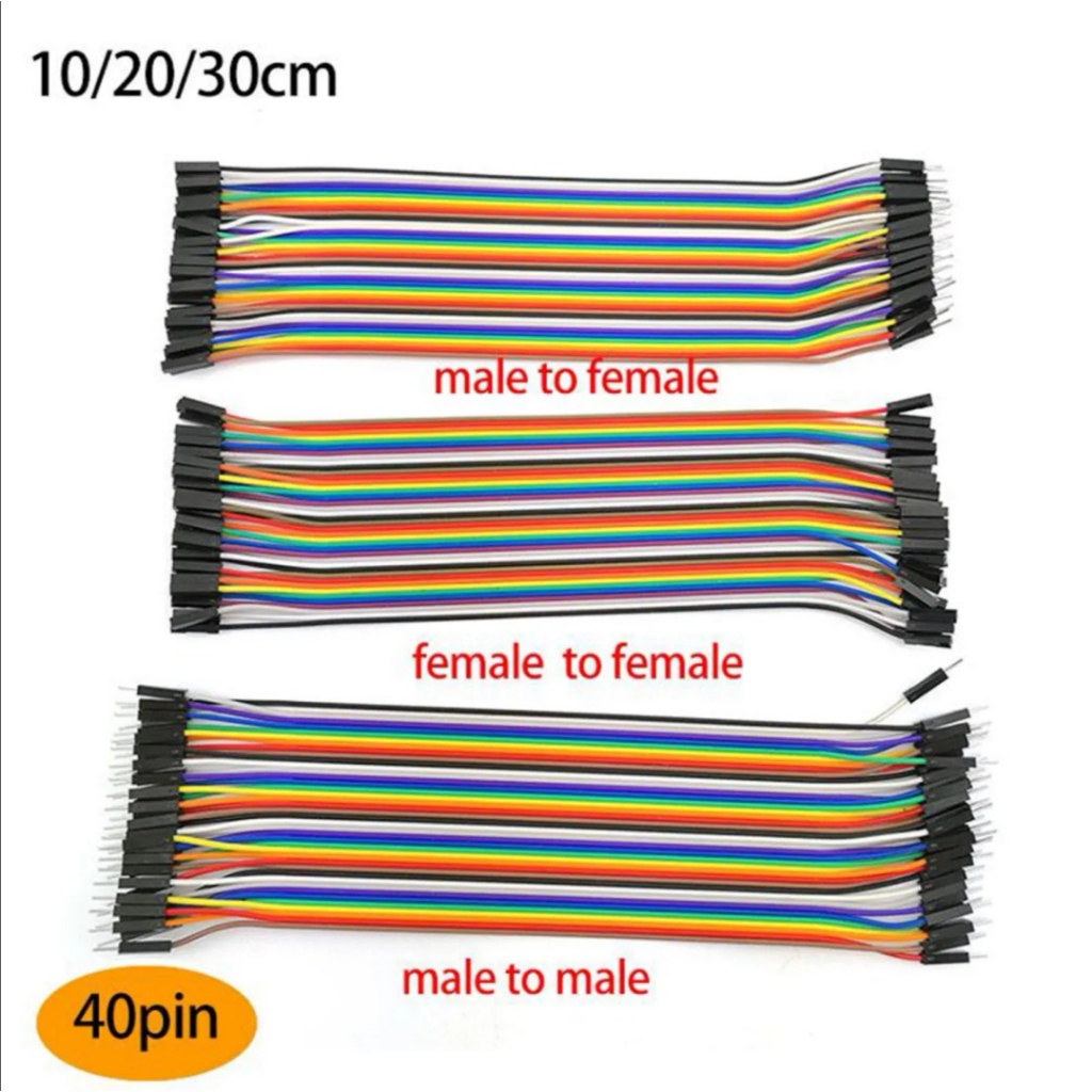 40pcs 10cm 20cm 30cm Breadboard connecting Jumper Wires Dupont Wire ...