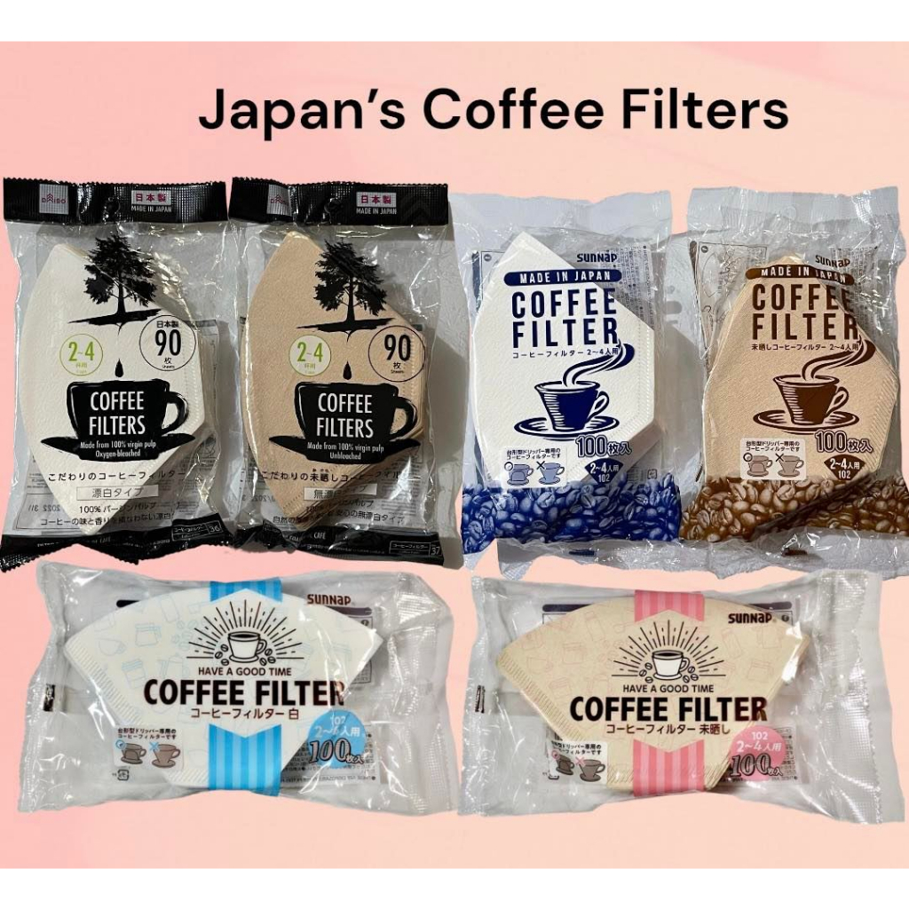 Daiso Coffee Filters Sheets Cups Sunap Sheets Japan Import