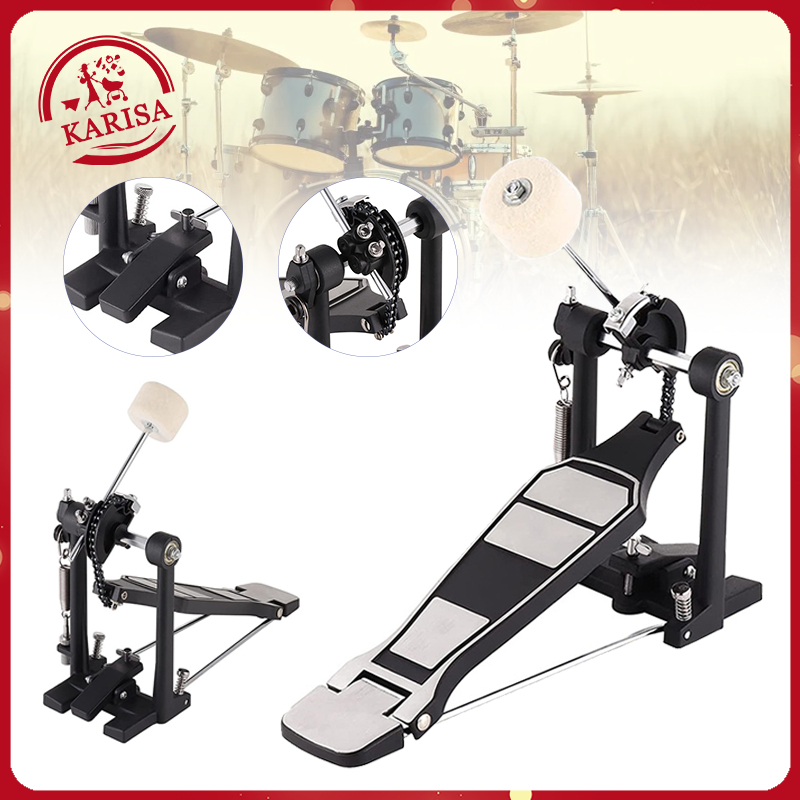 Heavy Duty Drums Pedal Kit Single Bass Drum Pedal Jazz Drum Pedal Chain