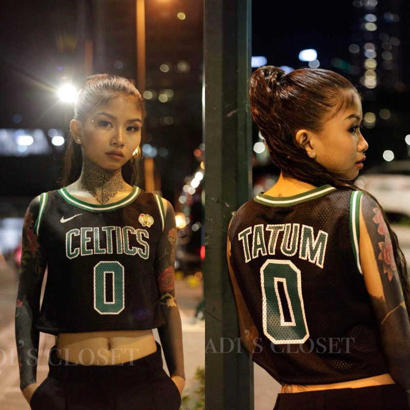 Basketball jersey store crop top