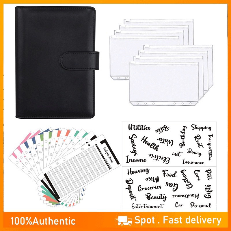 MONEY BUDGET PLANNER IN 6colors with sticker | Shopee Philippines