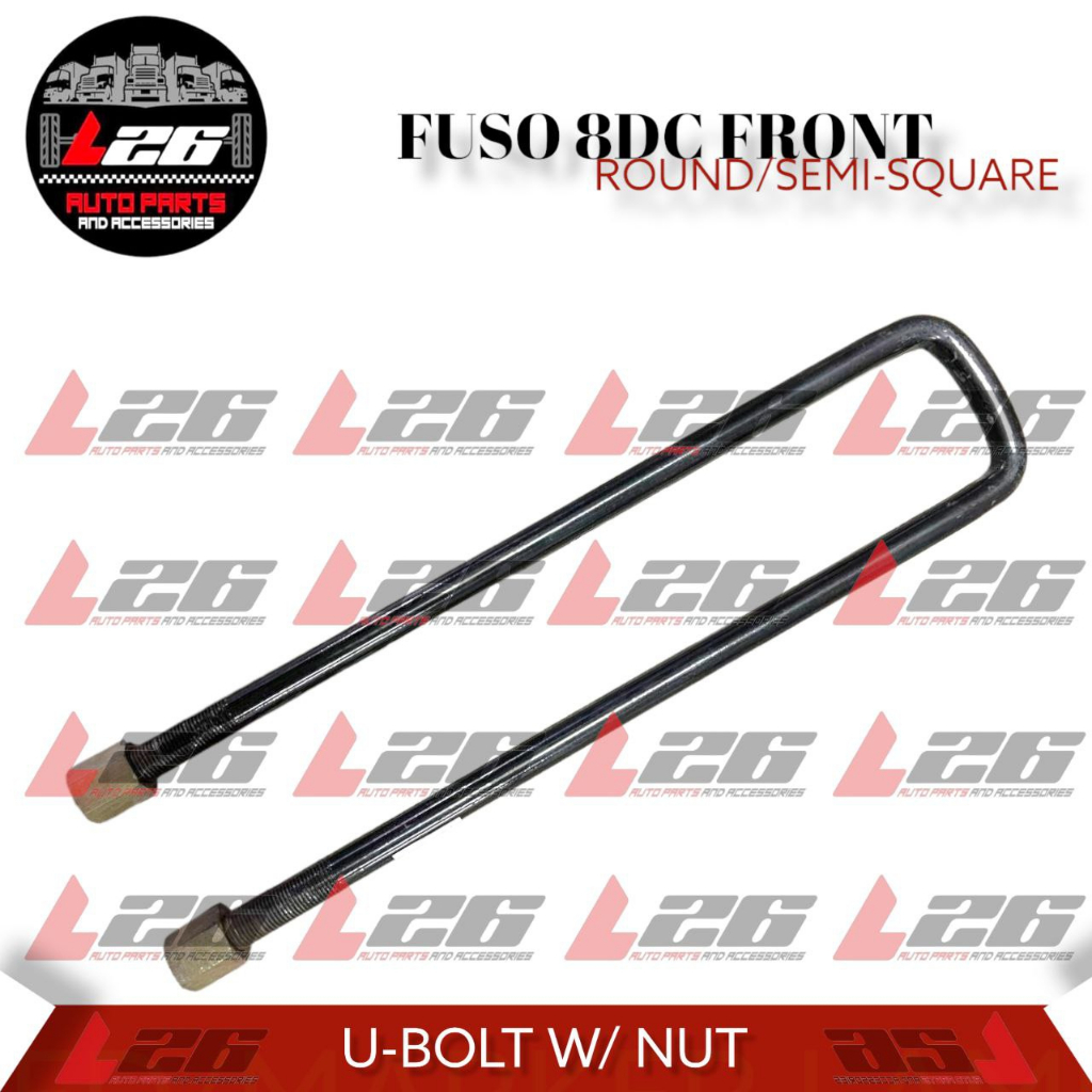UBolt Ubolt Fuso 8DC UBOLT W/ NUT Front Round/SemiSquare Shopee