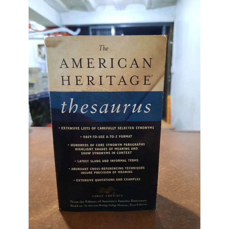 American Heritage Thesaurus Easy to use A to Z Shopee Philippines