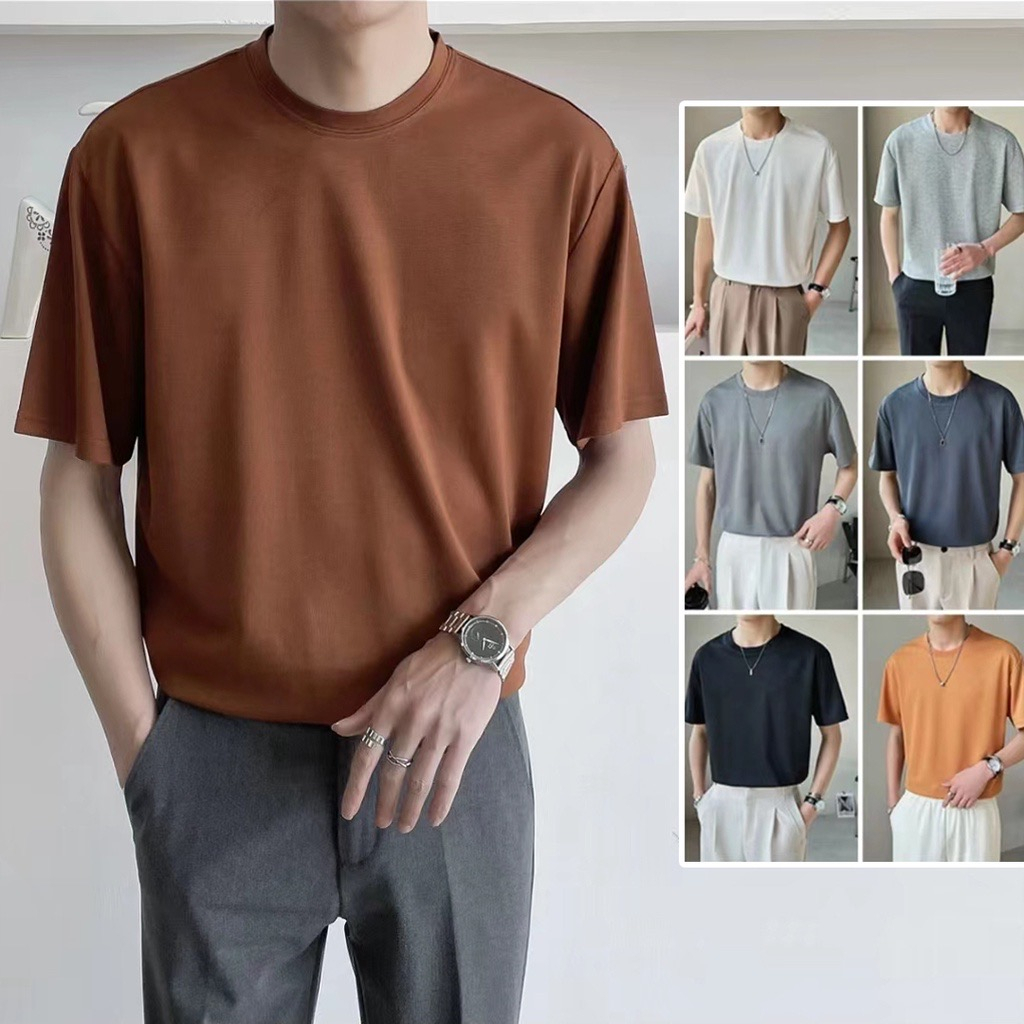 CY Plain Tshirt For Men Organic Earth Color Khaki Brown Clay Green ...