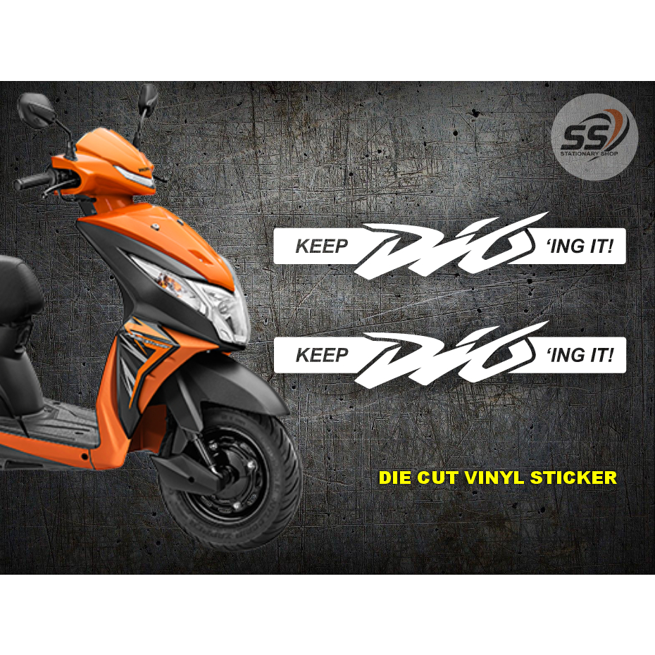 Honda DIO Sticker 2 pcs, Left and Right, 1.5 inches height