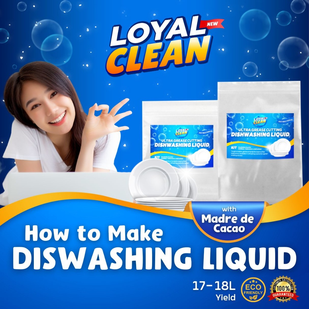 LoyalClean DIY Dishwashing Liquid Soap 1718 Liters Yield with Complete