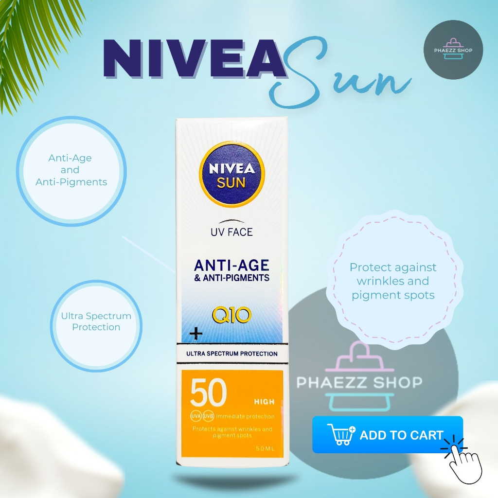 Nivea Sun Uv Face Q10 Anti Age And Anti Pigment Facial Cream Spf50 50ml