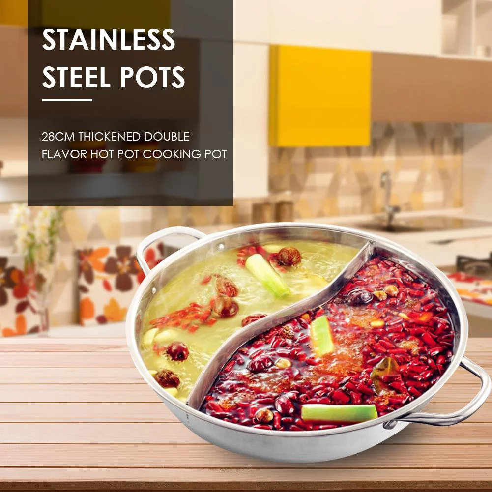 Cooking Pot Stainless Steel Skinny Pot Hot Pot Thickened Hot Pot Cooker ...