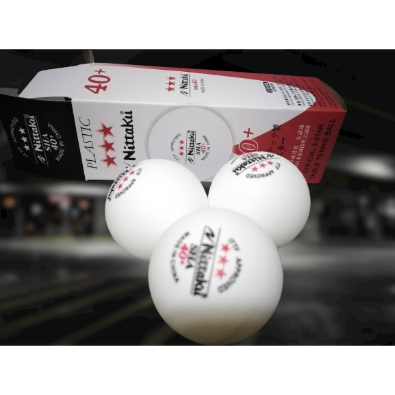 Nittaku 40+ Table Tennis Ball Orange and White 3pcs (3 STAR) Shopee