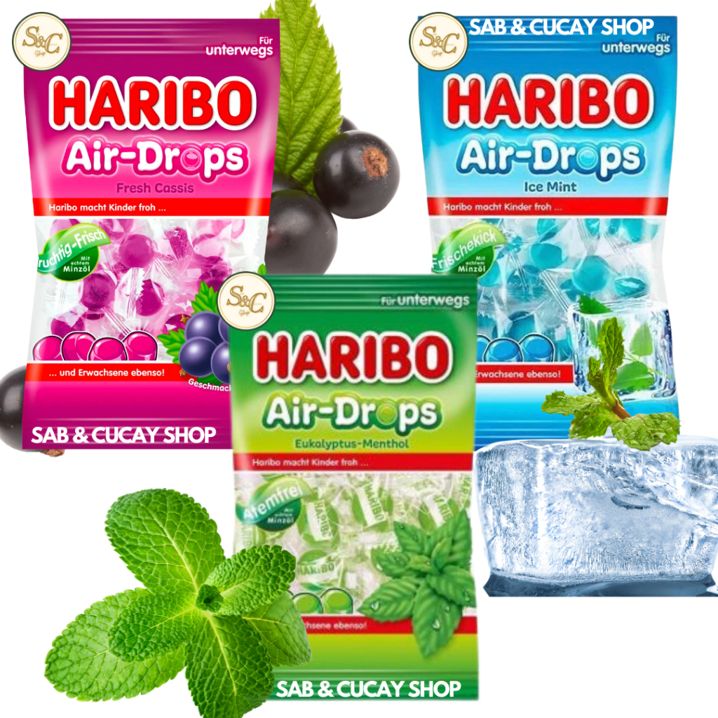 Haribo Air Drops Menthol Gummies | Shopee Philippines