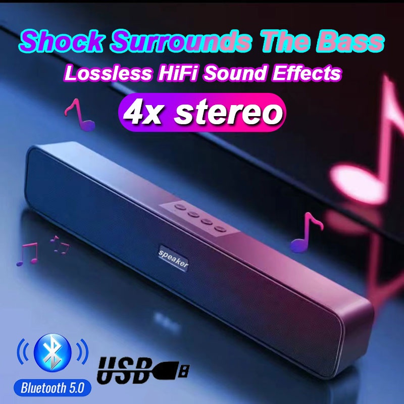 computer audio system stereo subwoofer wireless bluetooth speaker music ...