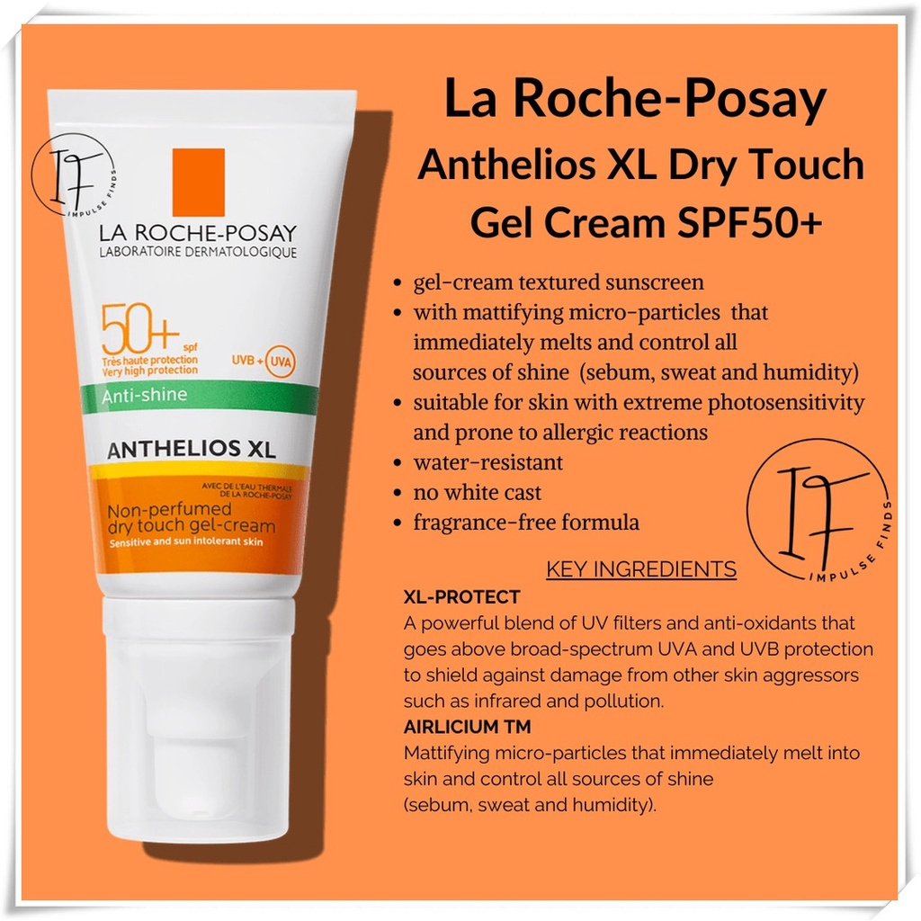 La RochePosay Anthelios XL Tinted Dry Touch GelCream SPF，savior of