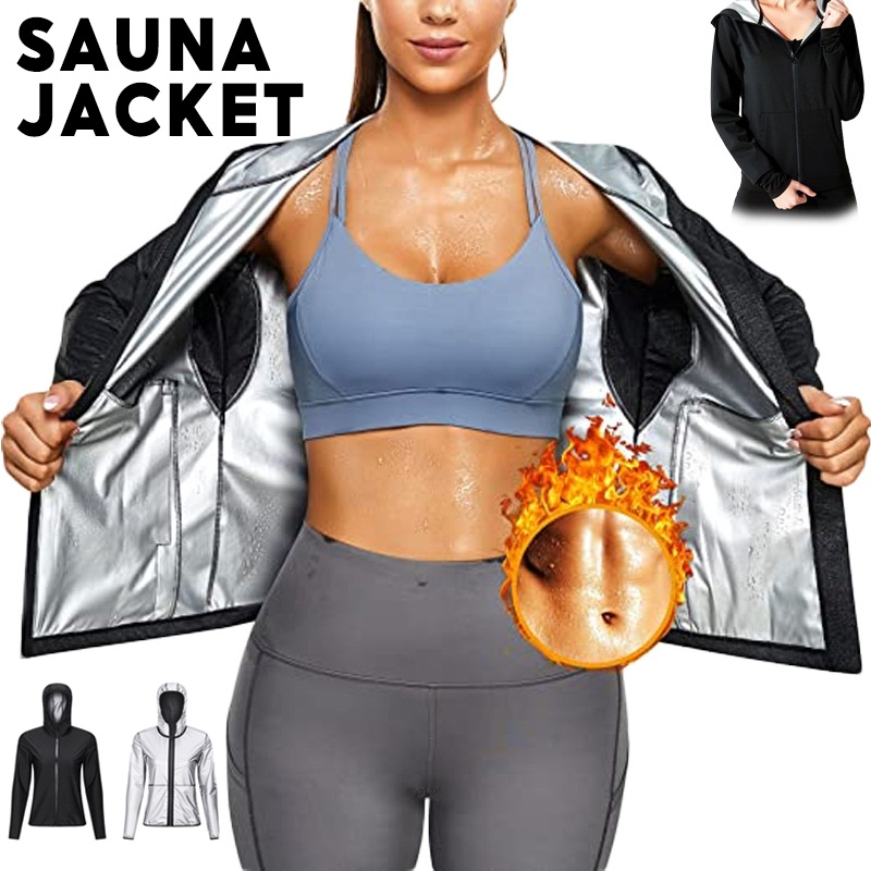Sauna Jacket For Woman Jogging Jacket Sweat Hoodie Jacket Gym