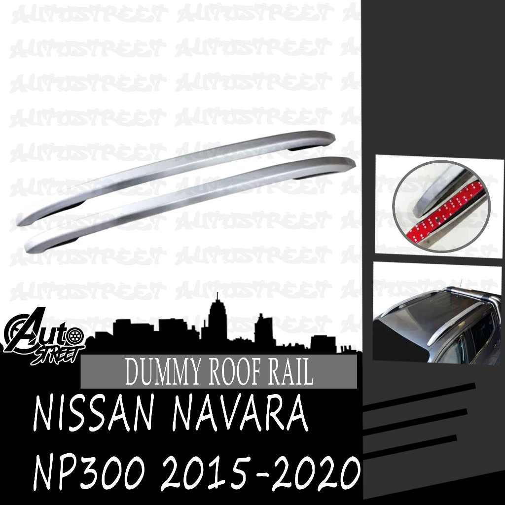 Nissan Navara NP300 2015-2020 Dummy Aluminum Roof Rail 3m Adhesive ...