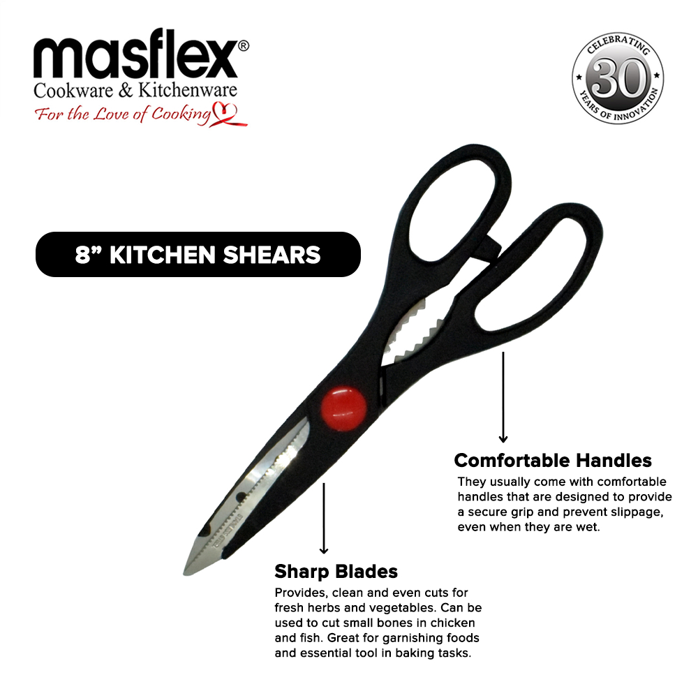 Masflex 8 inch Kitchen Shears / Scissors