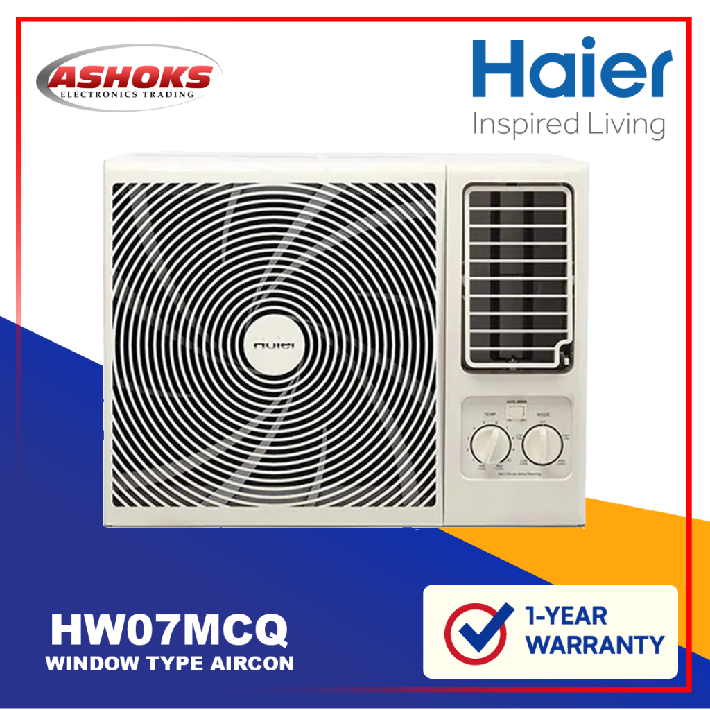 Haier HW 07MCQ13 Windaw type Aircon / Manual WIndow Type Aircon / 4 WAY
