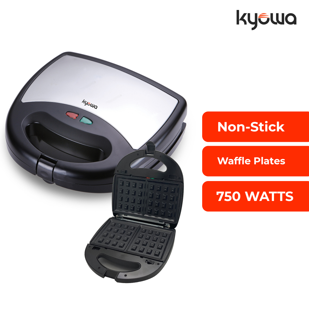 Kyowa Waffle Maker (Black/Silver) KW2616 Shopee Philippines