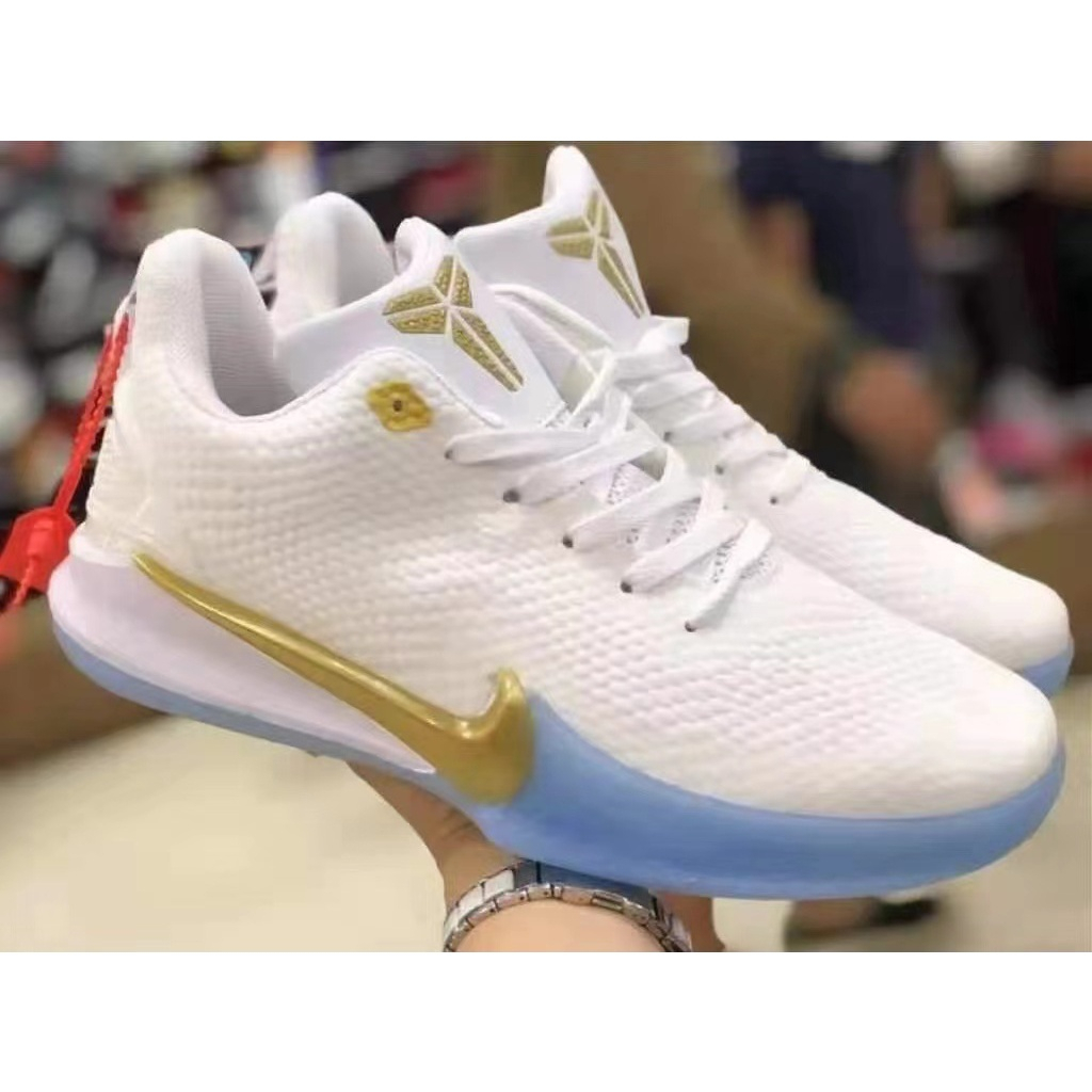 Kobe shoes store white and gold