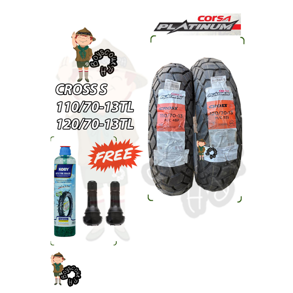 DUAL SPORT Tubeless 110/7013 120/7013for Honda Click 150 125 ,Yamaha