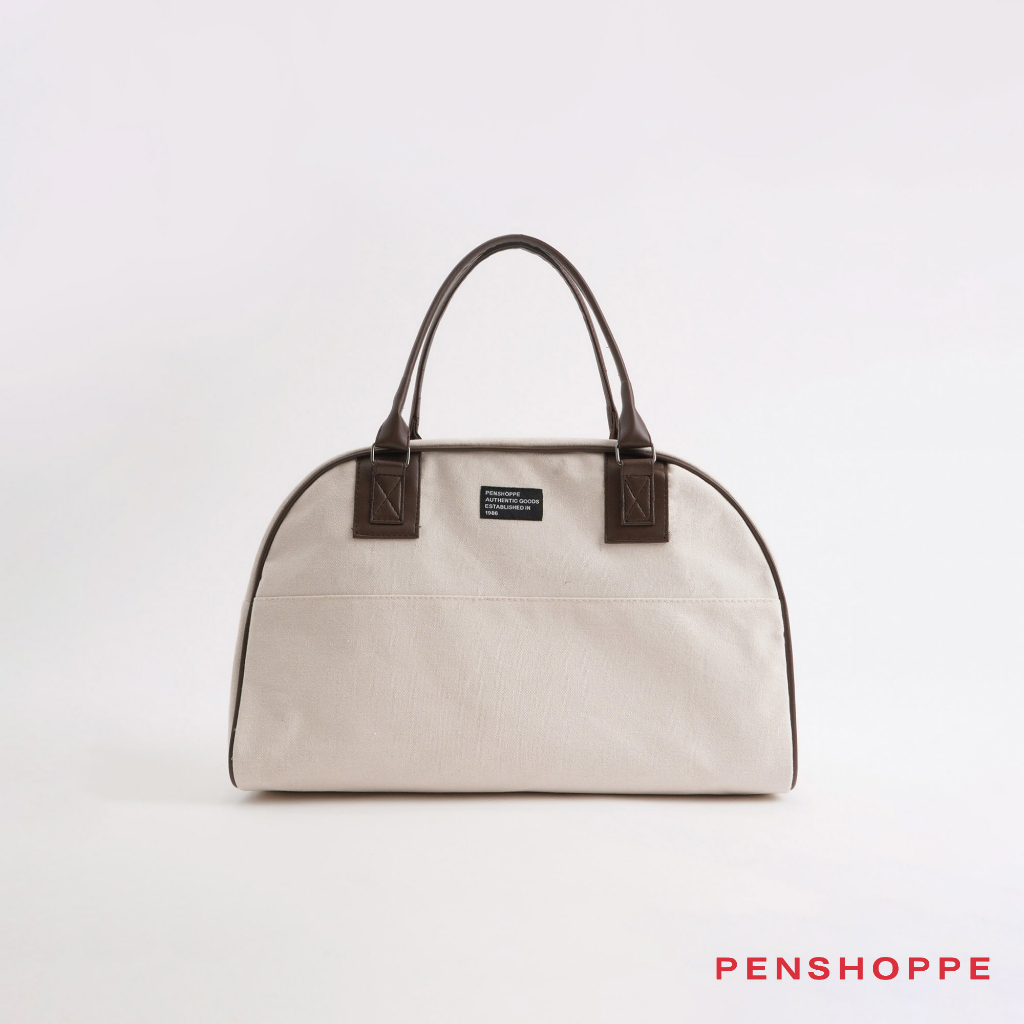 Penshoppe Duffle Bag With Woven Label For Men and Women (Off White ...