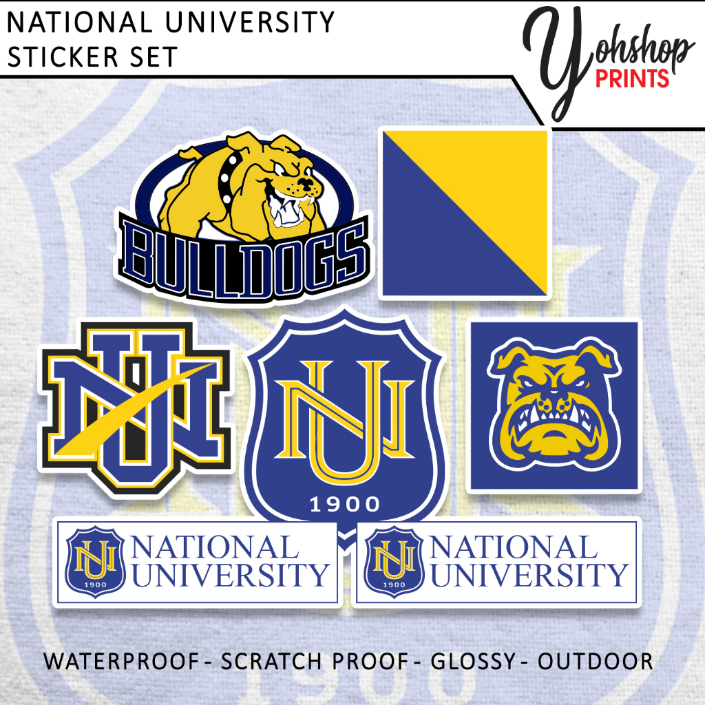 University Logos Uaap College Logo Sticker Nu National University